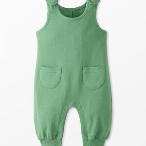 Baby French Terry Overalls Green Hanna Andersson